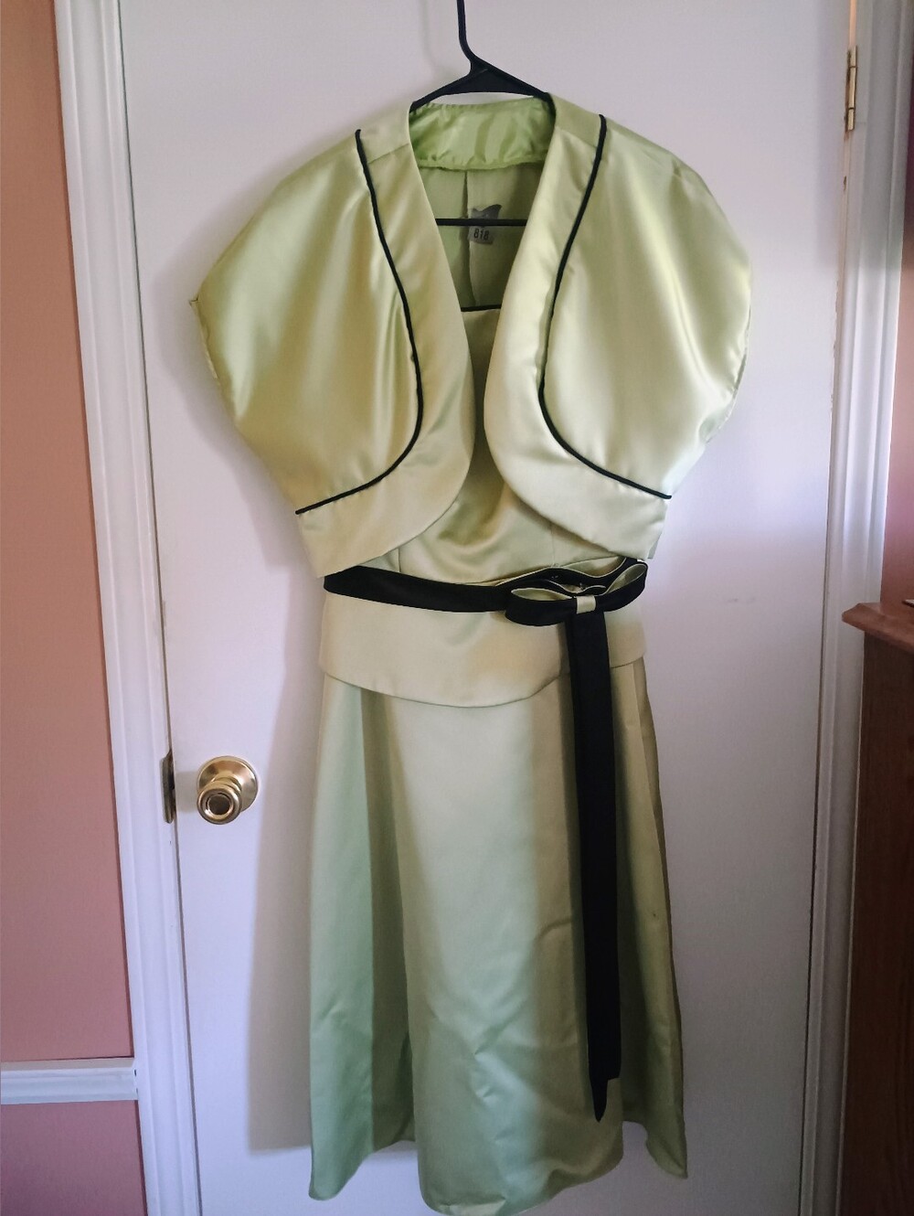 Women's Formal Dress With Bolo & Evening Bag